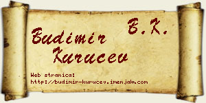 Budimir Kuručev vizit kartica
